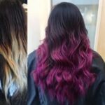 Before and After of Hair Coloring
