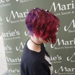 Red/Purple hair style
