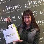 a client hold a product