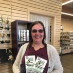 a client hold a product