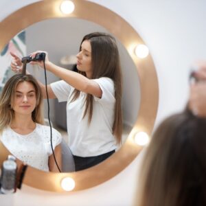 beauty salon mirror