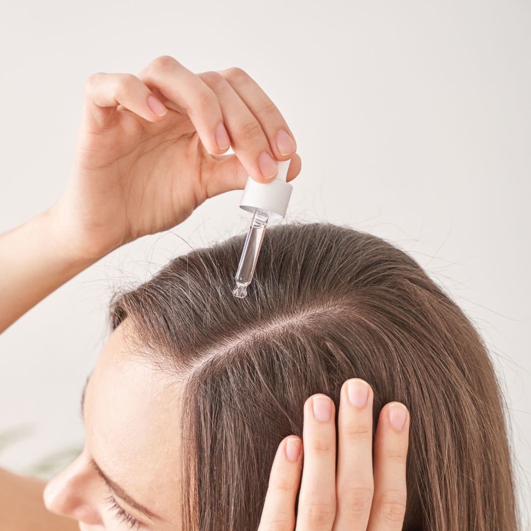 using hair products
