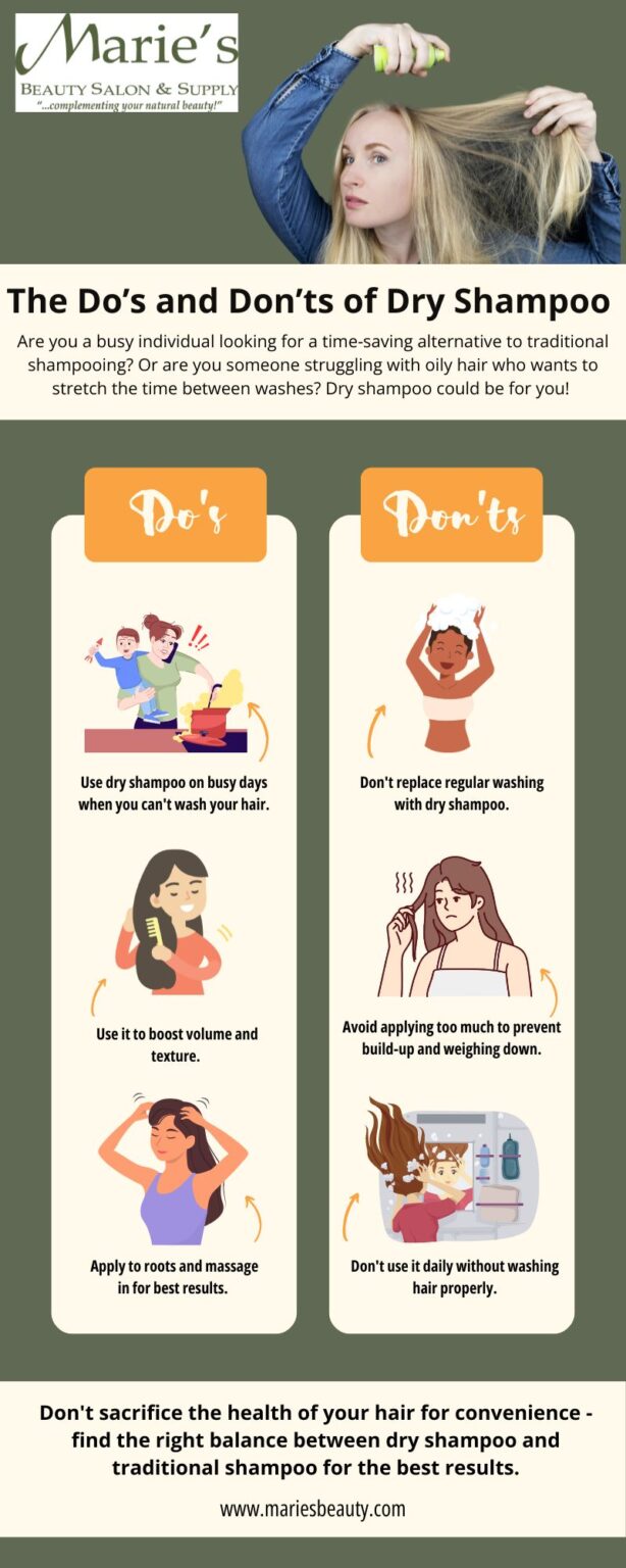 Dos and Donts of Dry Shampoo Graphic