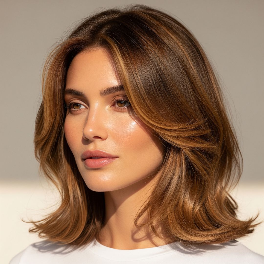 a woman with an oval face shape